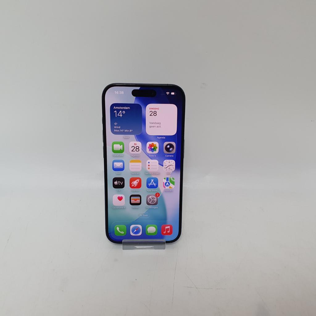 iPhone 15 Pro 128GB Titanium Blue in Zeer Nette Staat - 89%, Ophalen of Verzenden, Zo goed als nieuw, IPhone 13
