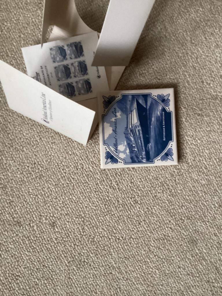 Holland America Line // tegel, Verzamelen, Ophalen of Verzenden