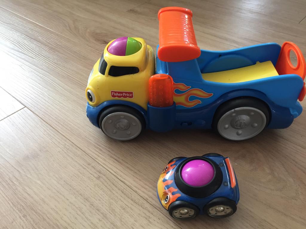 Fisher price vrachtwagen met geluid, Ophalen of Verzenden, Zo goed als nieuw