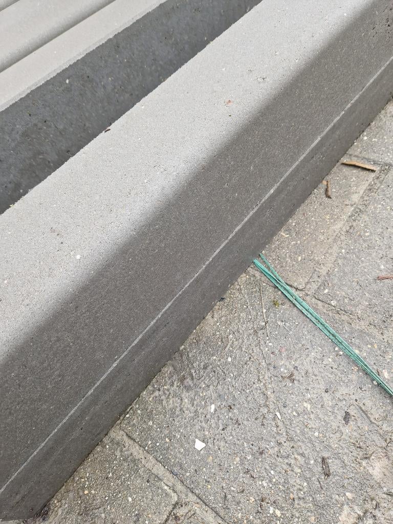 Betonbanden 13x15x25x100 grijs, Ophalen, Overige typen, Nieuw, Minder dan 5 m²
