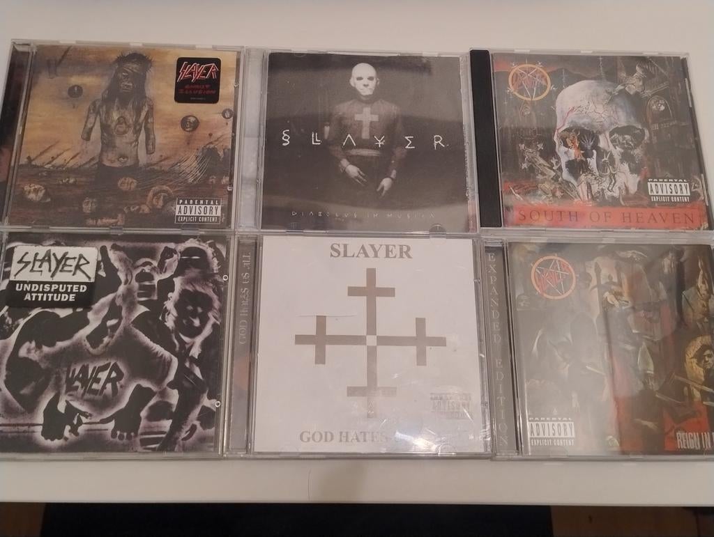 6 Slayer CD's, Cd's en Dvd's, Ophalen of Verzenden, Zo goed als nieuw, Boxset