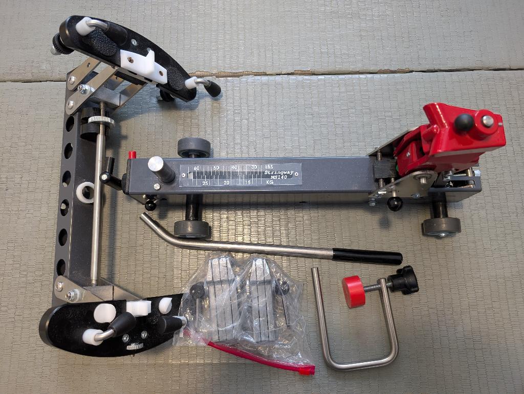 Bespanmachine Stringway MS140-LS-TH+TH18, Sport en Fitness, Tennis, L00, Zo goed als nieuw, Racket, Ophalen