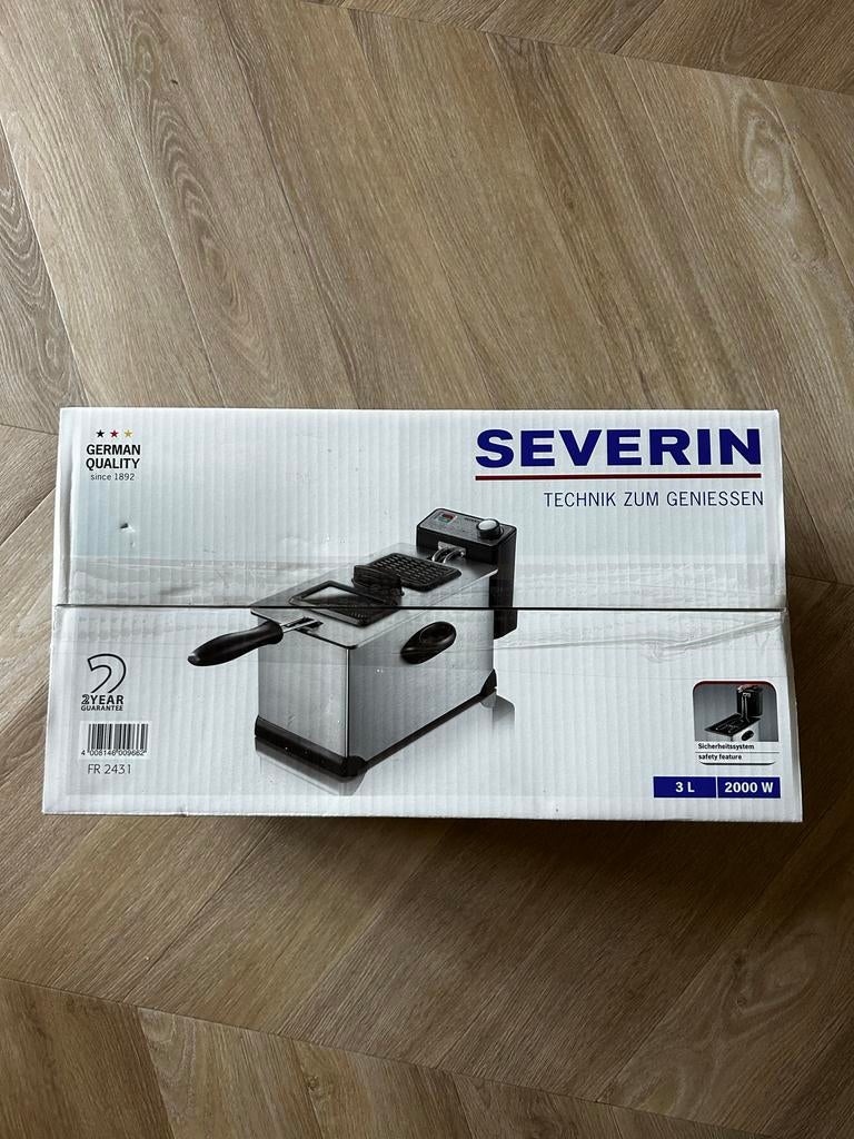 Severin Frituurpan FR2431 | 3L | 2000W | Vaatwasserbestendig, 3 tot 4 liter, Ophalen of Verzenden, Nieuw, Uitneembare binnenpan