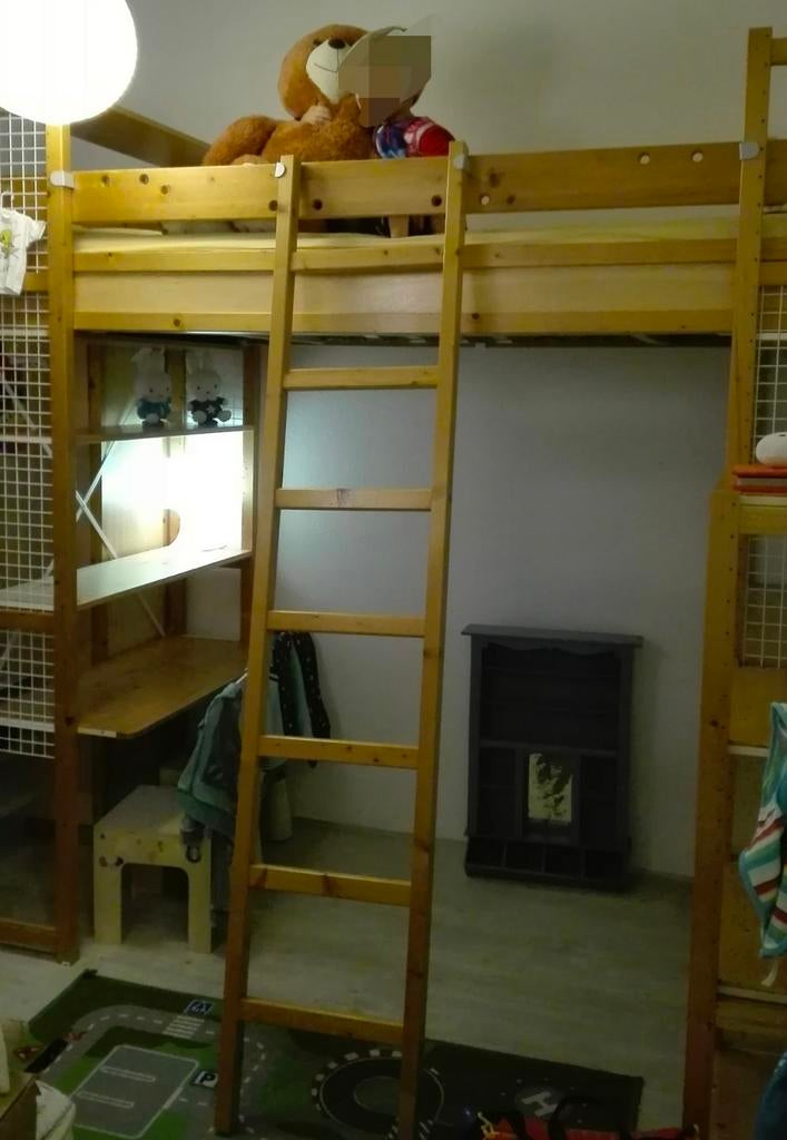 Lundia set: hoogslaper,laag bed,kledingkast,stellingkasten, Huis en Inrichting, Ophalen, Gebruikt