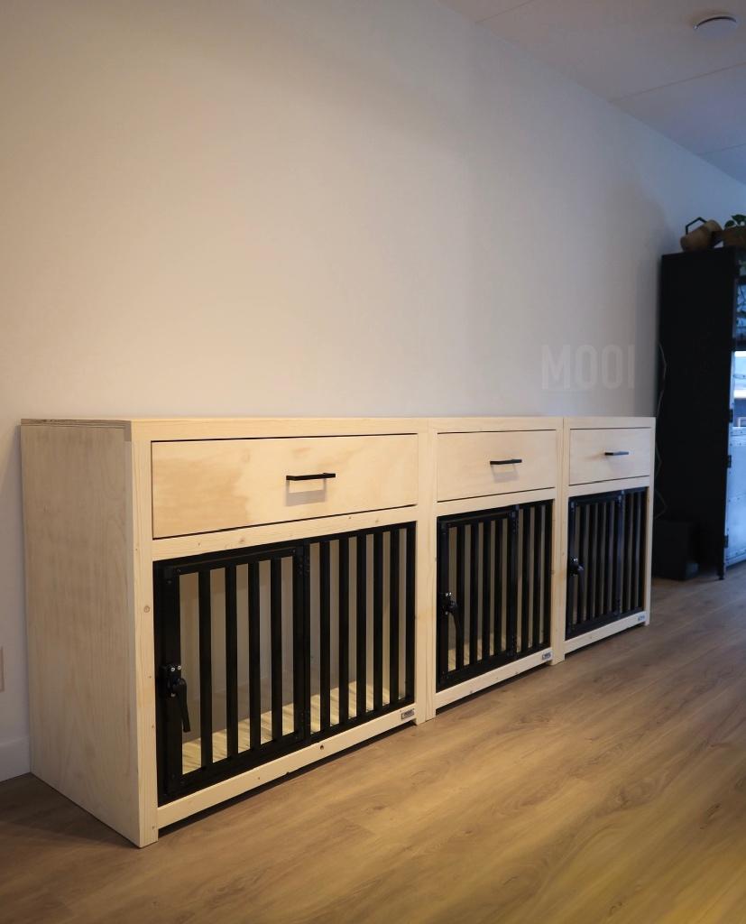 luxe houten hondenbench meubelen (zeer stevig), Dieren en Toebehoren, Hondenbenches, Ophalen of Verzenden, Nieuw