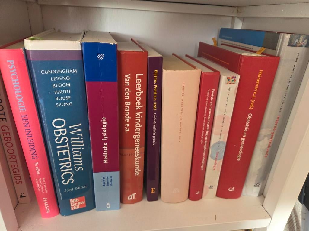 Studieboeken verloskunde, Boeken, Ophalen, Zo goed als nieuw, School, Studie en Wetenschap
