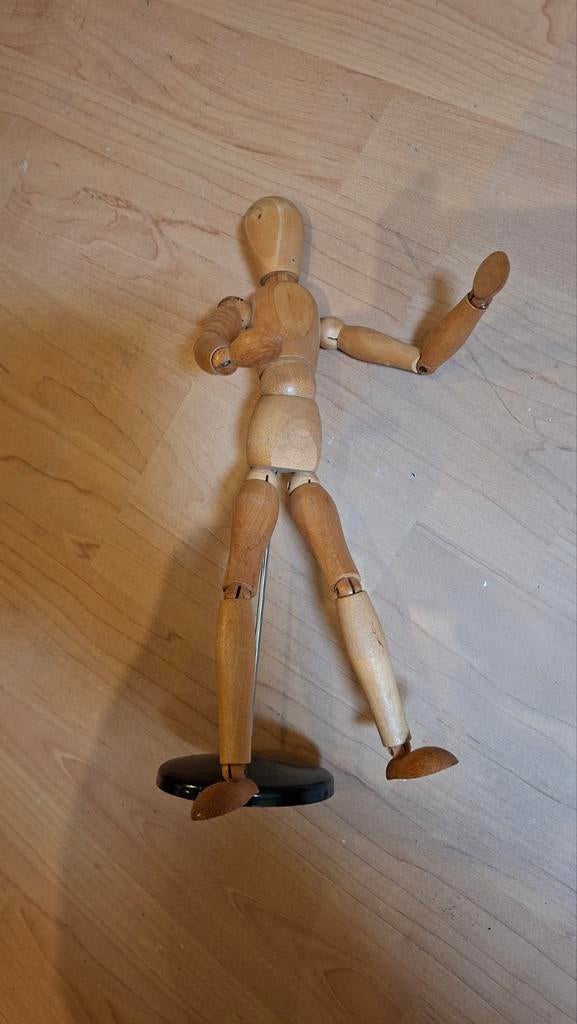Zolderopruiming Houten ledenpop bijna gratis, Hobby en Vrije tijd, Tekenen, Ophalen, Gebruikt, Overige typen