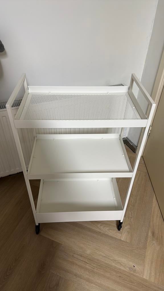 Trolley, white, 50.5x30x83 cm, Ophalen, Nieuw