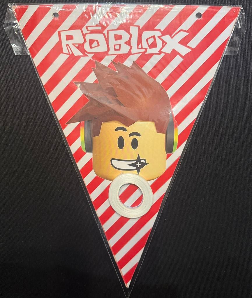 ROBLOX vlaggenlijn/puntslinger thema ROBLOX, Ophalen of Verzenden, Nieuw, Versiering, Verjaardag