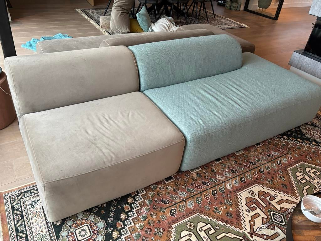 Modulaire 4x6 Sofa, Ophalen, Gebruikt, 100 tot 125 cm, 150 tot 200 cm