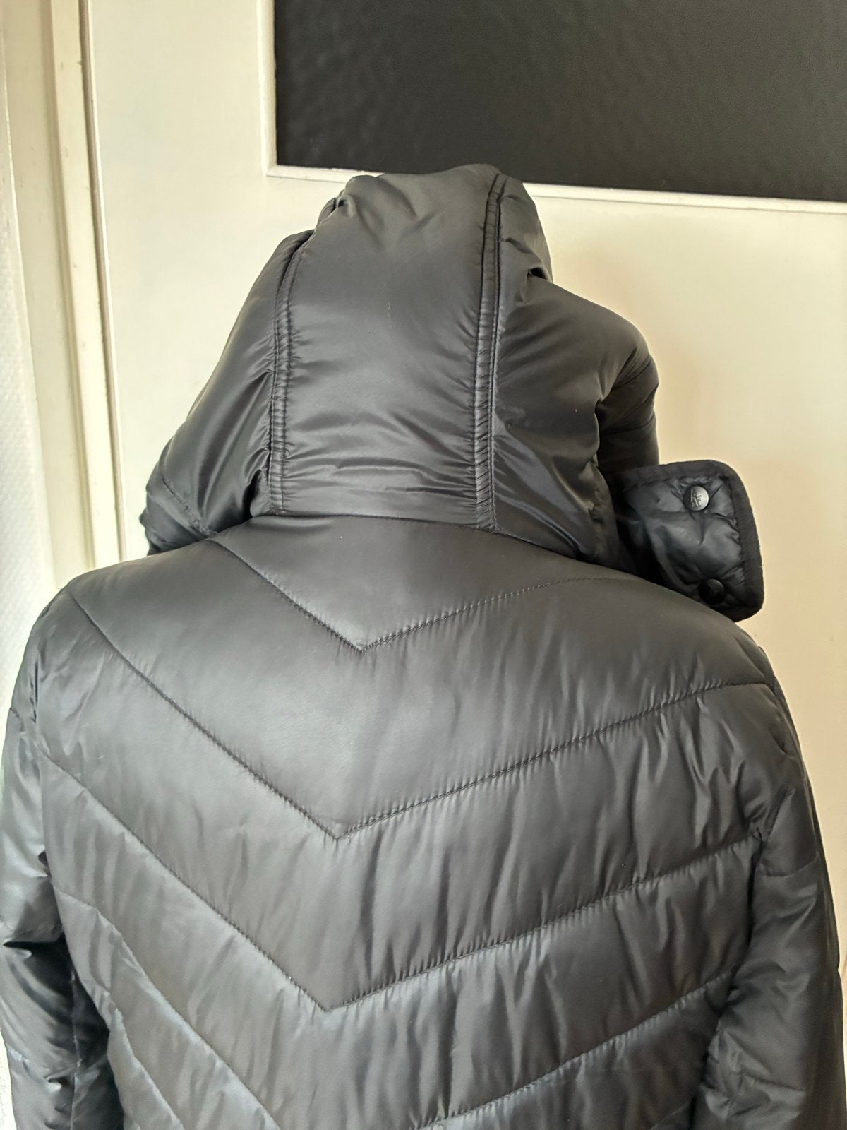 ABERCROMBIE & FITCH gewatteerde jas mt S, Ophalen of Verzenden, Zo goed als nieuw, Maat 36 (S), Grijs