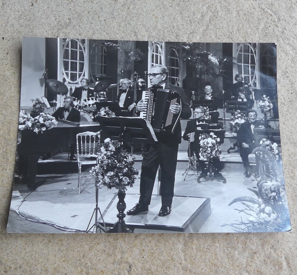 Kippa foto Malando en zijn tango-orkest vintage persfoto, Ophalen of Verzenden, Gebruikt, Foto of Kaart