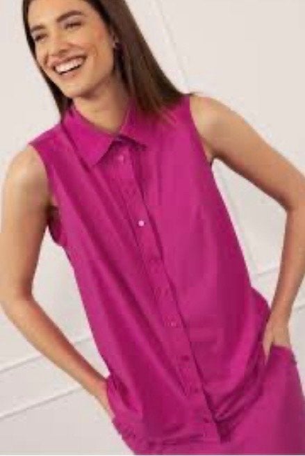 Studio Anneloes mouwloze blouse fuchsia maat L, Verzenden, Zo goed als nieuw, Maat 42/44 (L), Roze