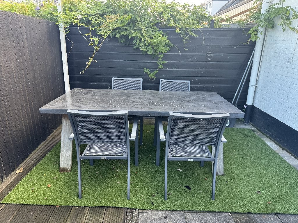 GRATIS tuintafel 200x100, Ophalen, Gebruikt, Rechthoekig, Hout