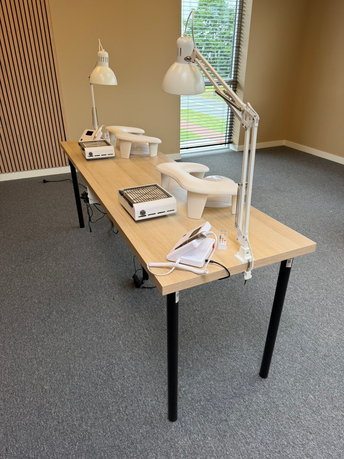 Lagkapten tafel IKEA 200x60 nieuw!, Huis en Inrichting, Bureaus, Ophalen, Zo goed als nieuw