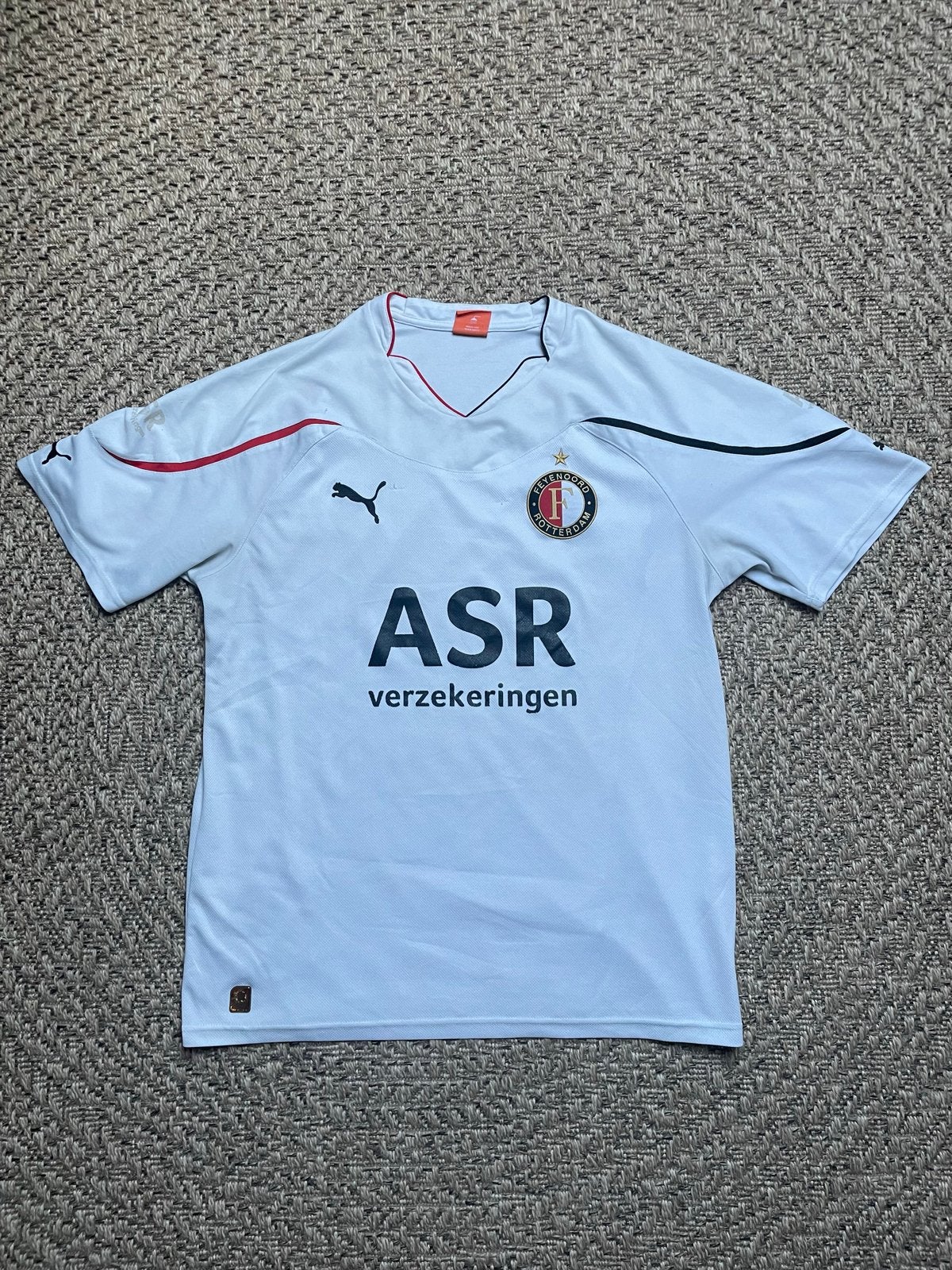 Feyenoord Uitshirt 2010/2011 Maat L - Puma ASR Verzekeringen, Verzenden, Gedragen, Maat 52/54 (L), Wit