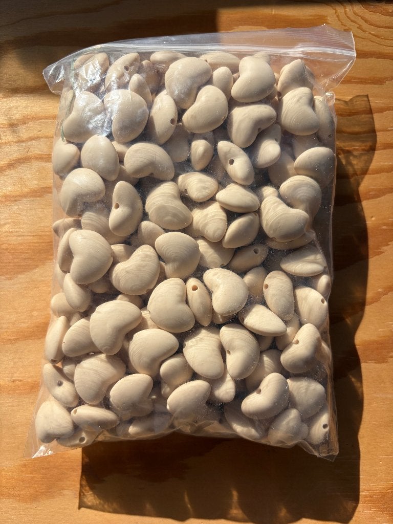 Siliconen kralen beige 1- 200 stuks, Ophalen of Verzenden, Nieuw, Kraal