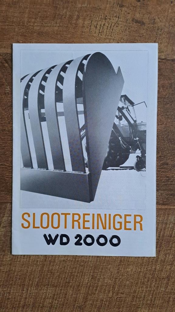 Folder Slootreiniger WD 2000 voor aanbouw tractor, trekker, Ophalen of Verzenden, Zo goed als nieuw, Folder