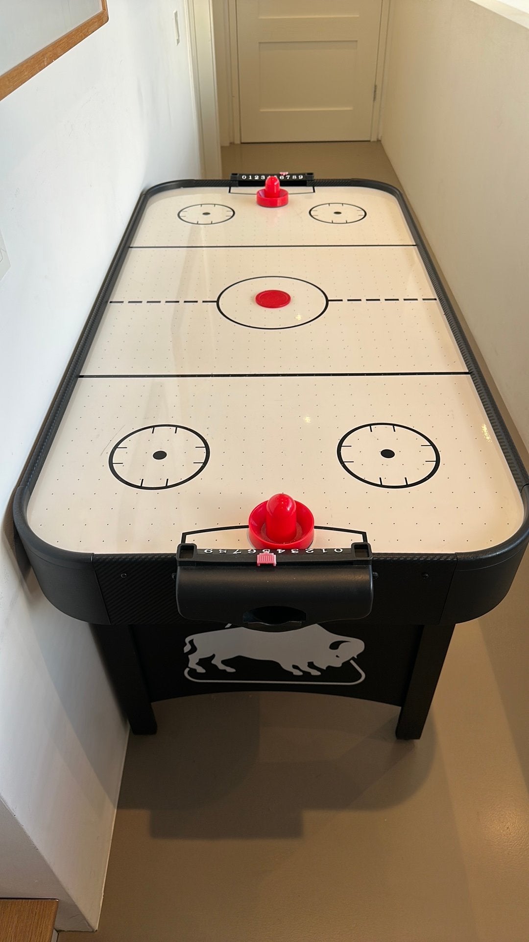 Airhockeytafel Buffalo met accessoires, Ophalen, Zo goed als nieuw