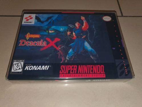 Castlevania Dracula X SNES Game Case, Spelcomputers en Games, Games | Nintendo Super NES, Zo goed als nieuw, Avontuur en Actie