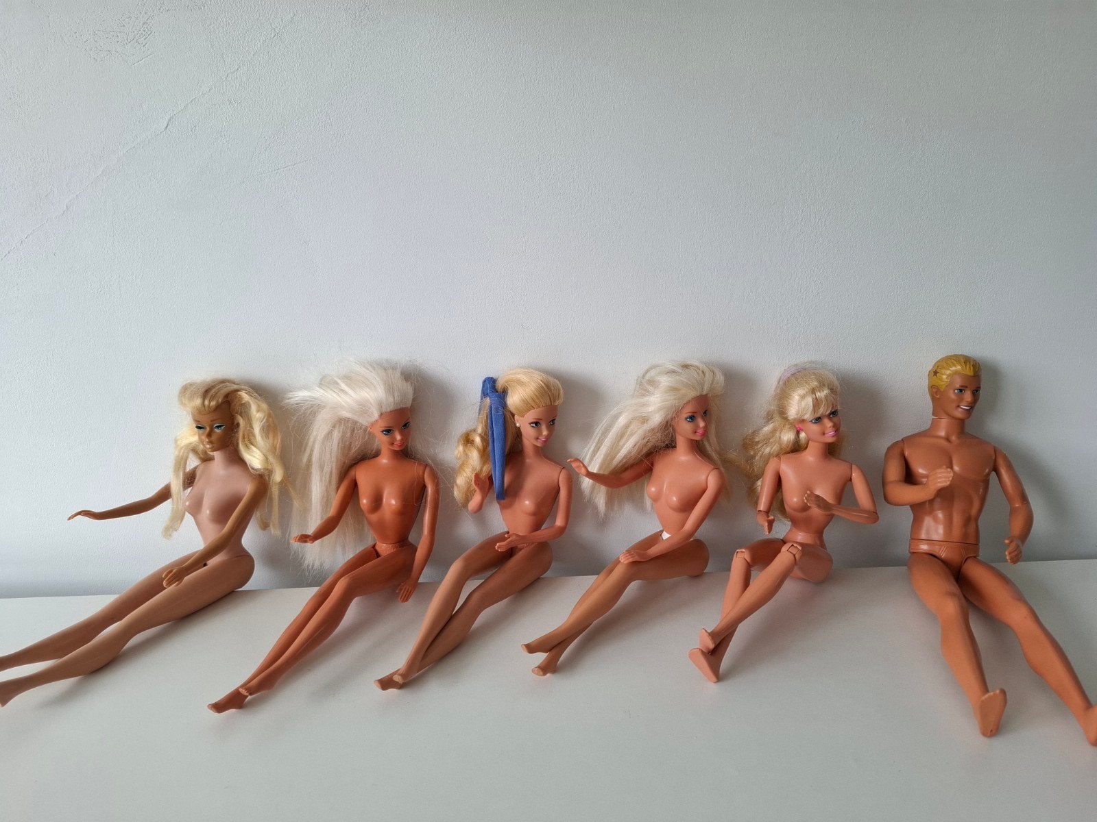 1 Midge uit ong 1962 en 4 Barbies en 1 Ken uit ong 1994, Verzamelen, Ophalen, Zo goed als nieuw, Fashion Doll