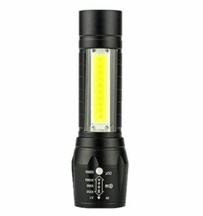 LED Zaklamp / Looplamp Waterdicht SOS functie USB Oplaadbaar, Ophalen of Verzenden, Nieuw, Accu