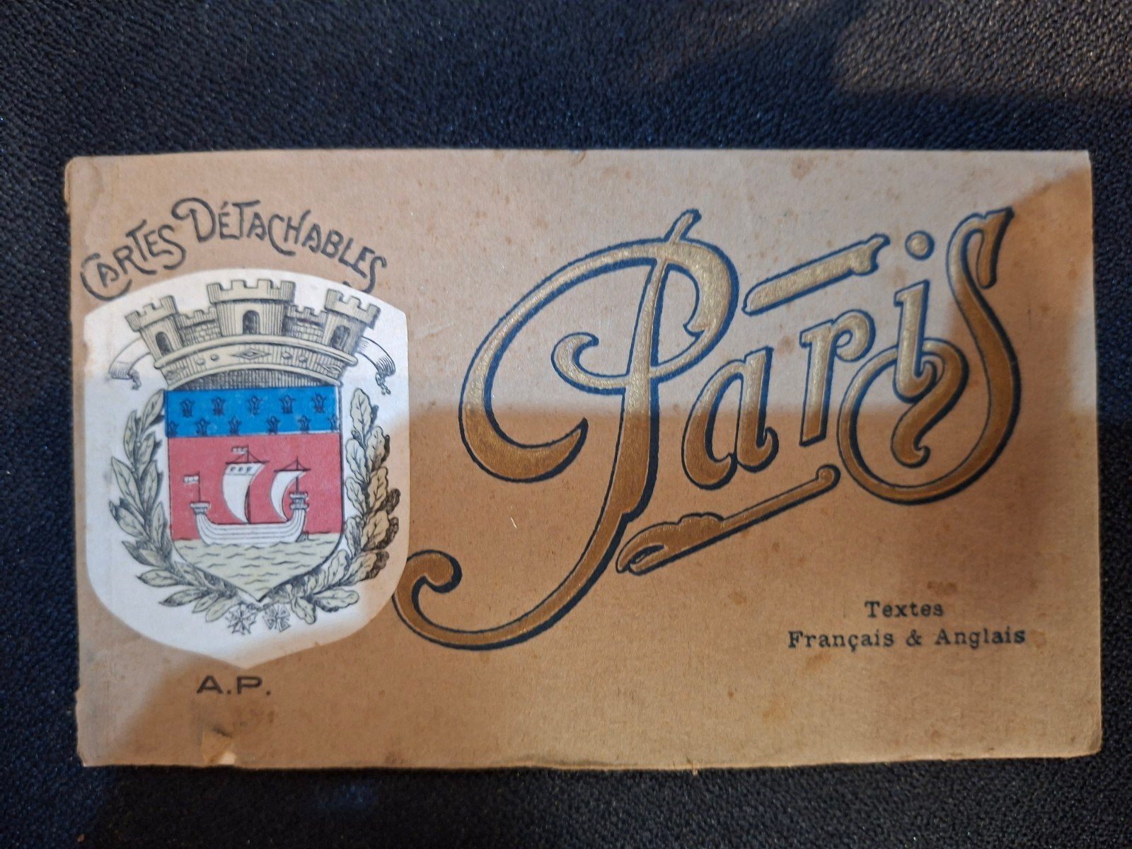 Ansichtkaart boekje PARIS 1910 - A.Papeghin 19 kaar, Ophalen of Verzenden