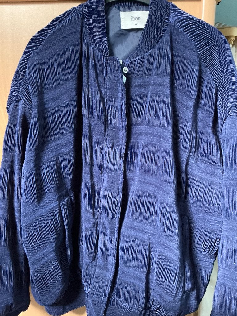 iben bomberjack maat 36 (XS), Kleding | Dames, Iben, Blauw, Ophalen of Verzenden, Zo goed als nieuw
