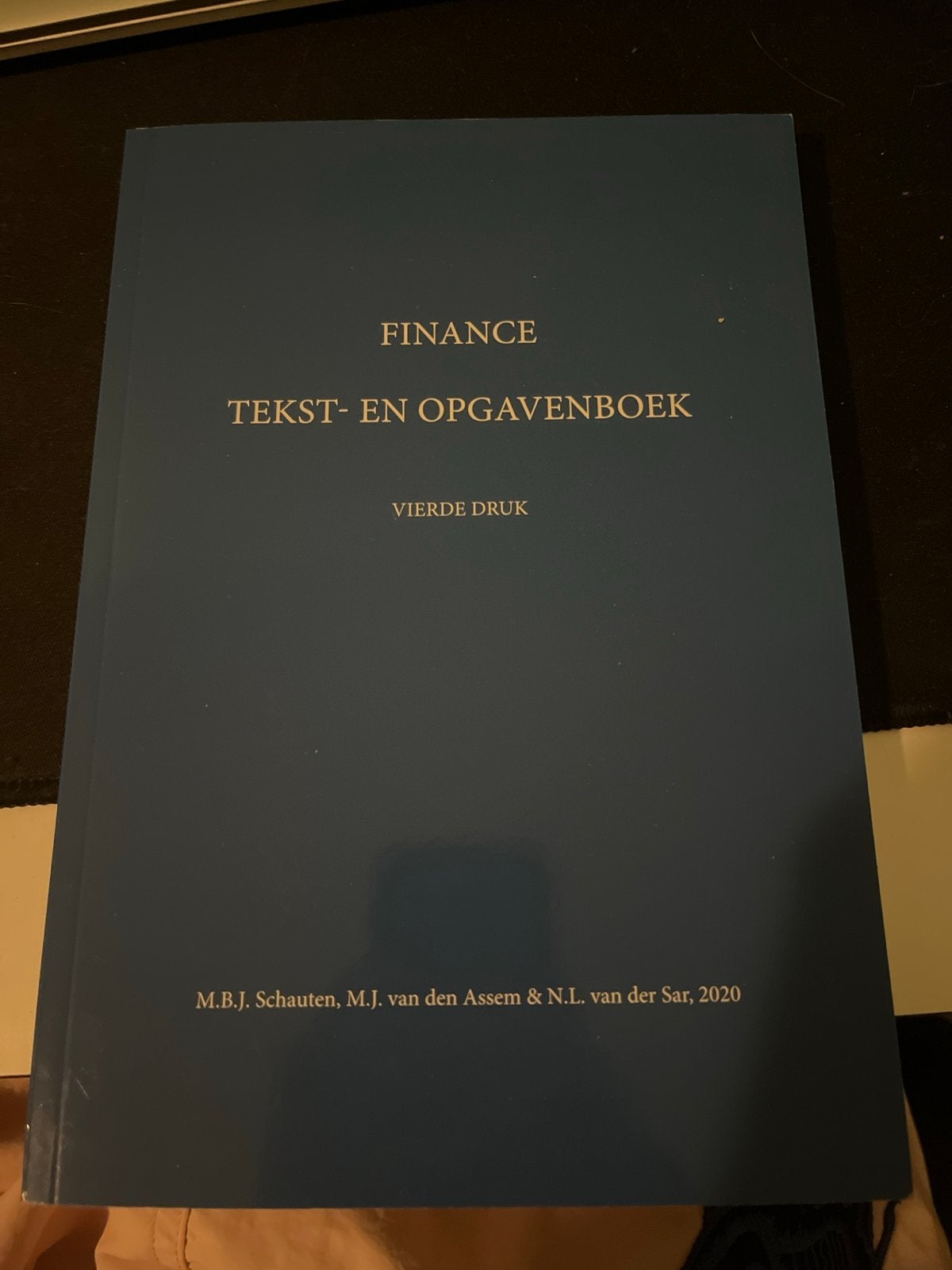 Finance Tekst- en Opgavenboek - Vierde Druk, Ophalen of Verzenden, Gamma, Zo goed als nieuw, WO