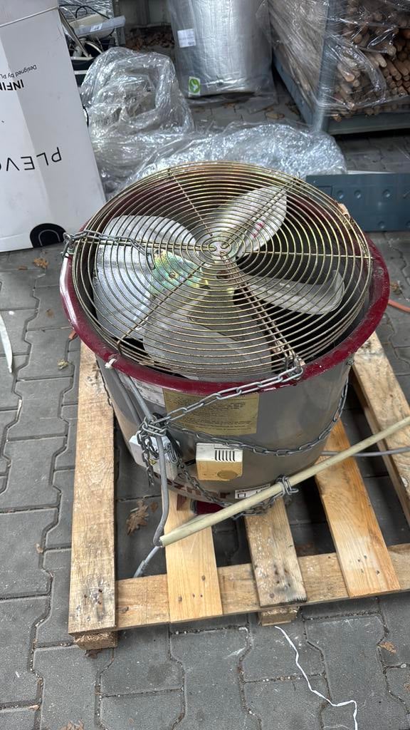 Reznor Ventilator maximizor 4500 met thermostaat, Ophalen of Verzenden, Zo goed als nieuw, Plafondventilator
