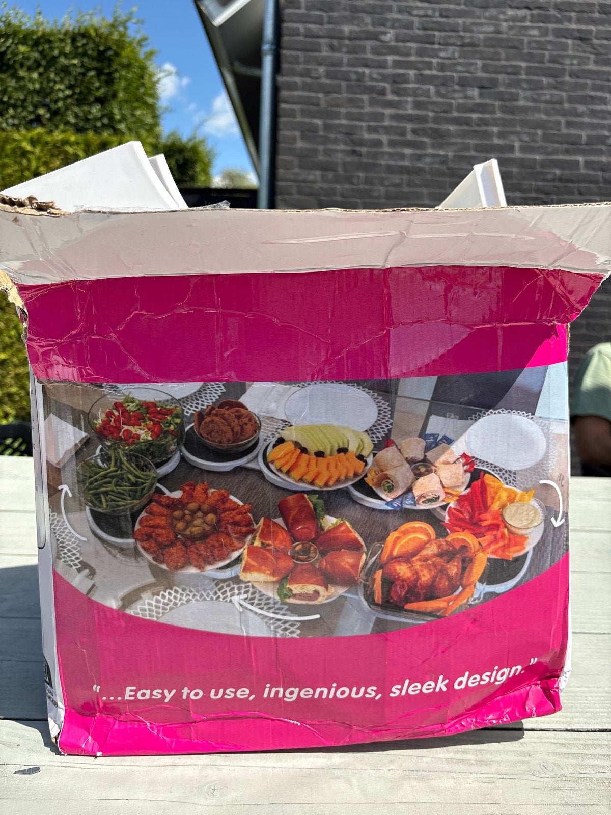 Draaiplateau voor hapjes en snacks - Nooit gebruikt, Overige typen, Kunststof, Nieuw, Ophalen of Verzenden