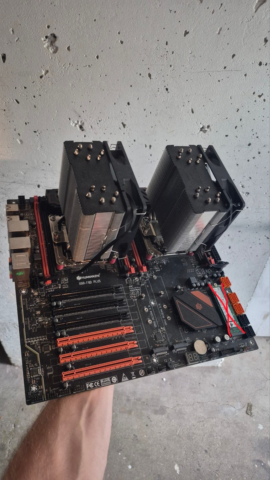 X99-F4D Plus met 2x Xeon E5 2699v4, Ophalen, Intel Xeon