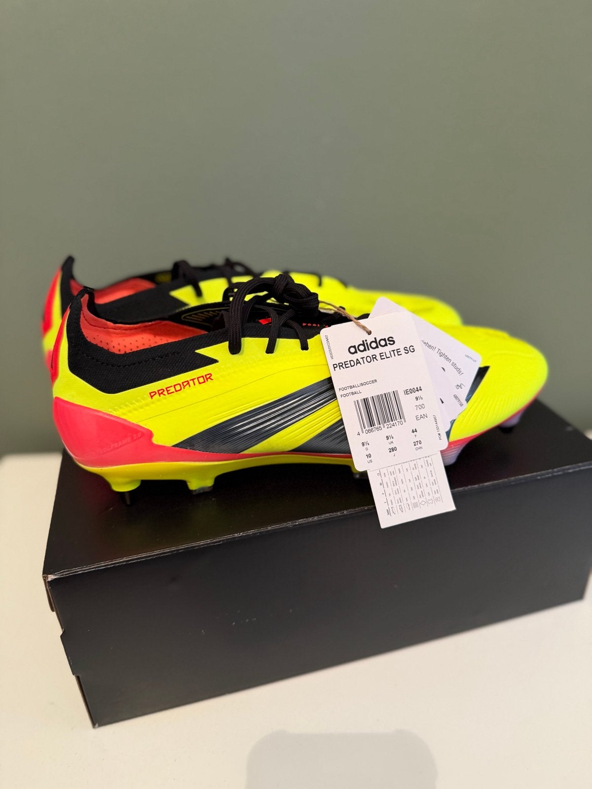 Adidas Predator Elite SG Voetbalschoenen - Maat 44, Verzenden, Nieuw, Schoenen