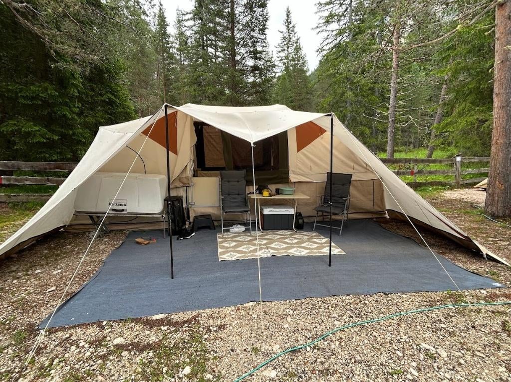 Holtkamper Flyer met disselkeuken, Caravans en Kamperen, Vouwwagens, Ophalen, Aanwezig, Holtkamper, Tot en met 2