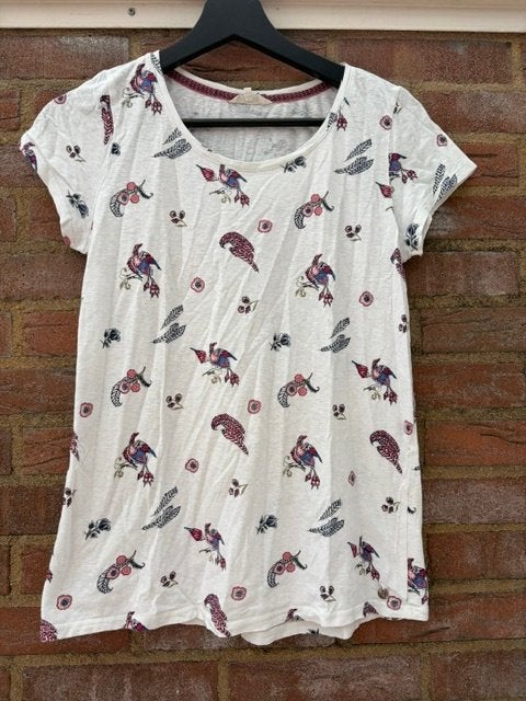 Leuk wit T-shirt met vogelprint van The Sting, maat XS, Wit, Ophalen of Verzenden, Korte mouw, Revelation