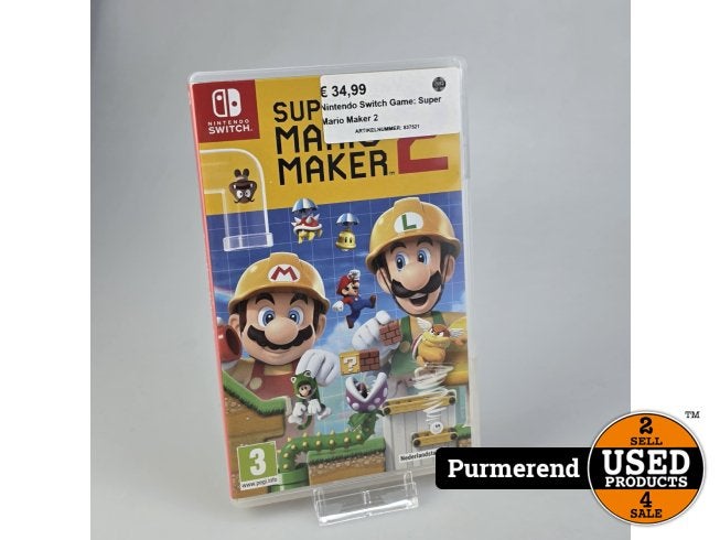 Nintendo Switch Game: Super Mario Maker 2, Spelcomputers en Games, Nintendo, Zo goed als nieuw, Support@nintendo.com, 11-1 Hokotate-cho, Kamitoba, Minami-ku
Kyoto 601-8501
Japan