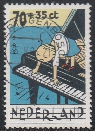 Nederland 1992 1539b Kind, Vleugel, Gest Den Bosch, Ophalen of Verzenden, Na 1940, Gestempeld
