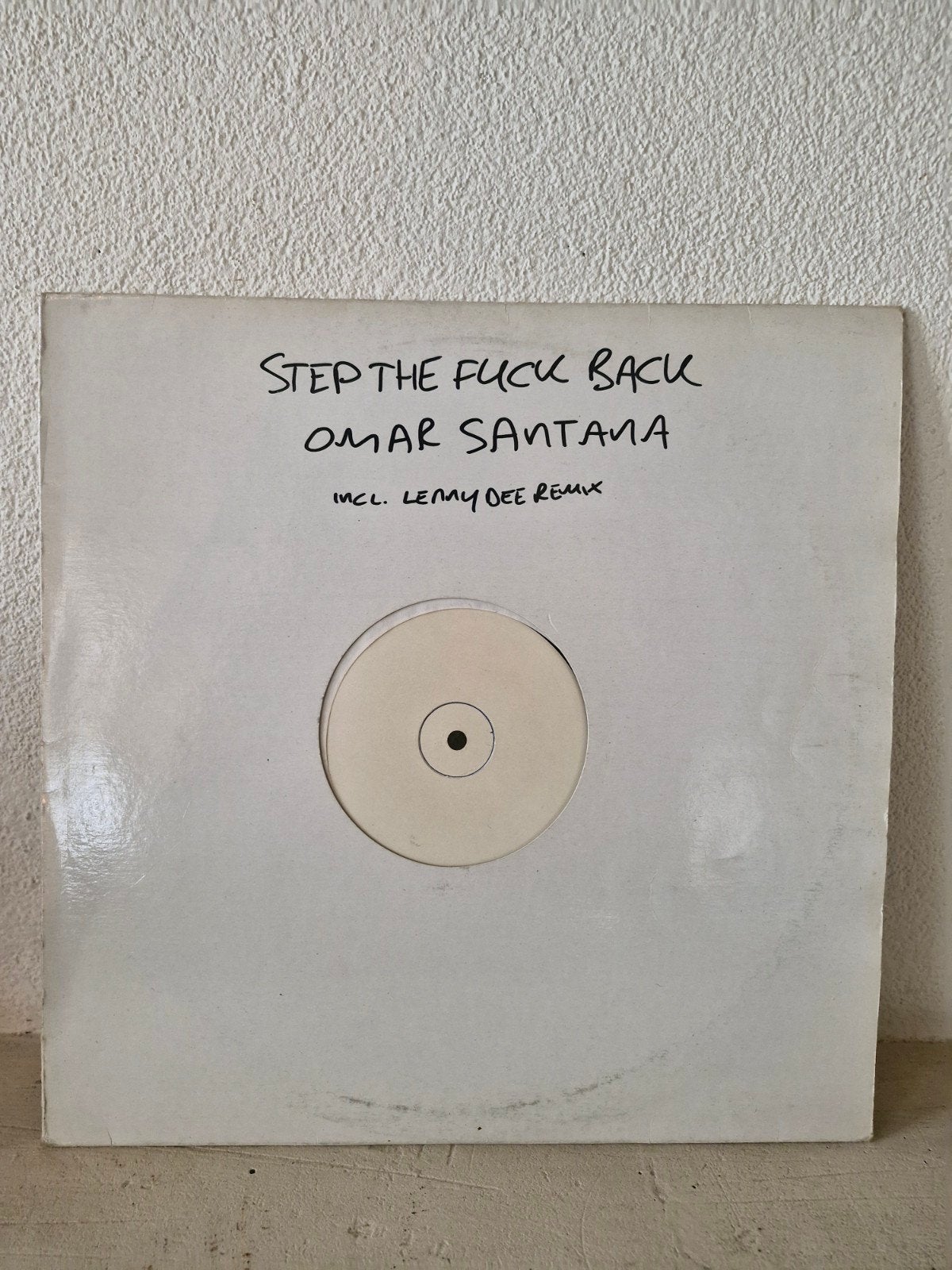 Omar Santana - Step The Fuck Back! (White Label), Gebruikt, Hardcore, Ophalen of Verzenden, Promo