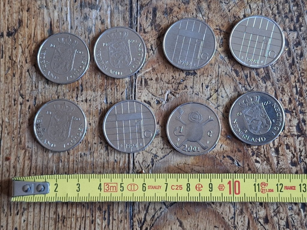 8 moderne guldens, Ophalen of Verzenden, Koningin Beatrix, 1 gulden