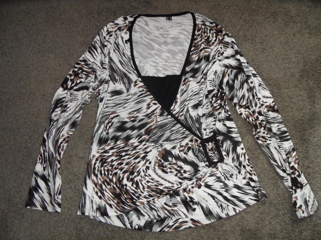 Prachtige sjieke damesblouse/shirt (Dolce Vita, 44), Zwart, Maat 42/44 (L), Ophalen of Verzenden, Zo goed als nieuw
