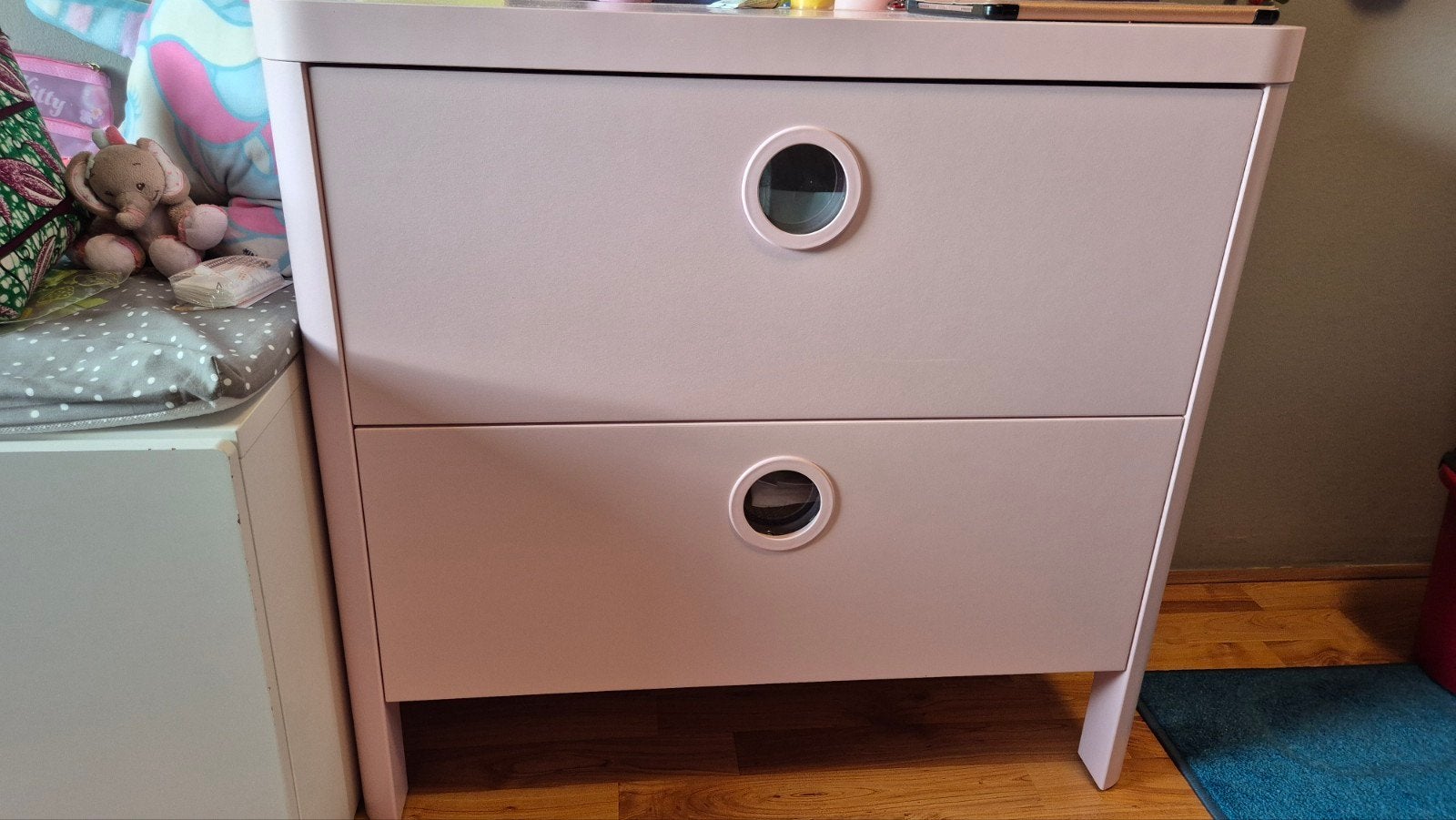 IKEA ladekast/commode roze, Kinderen en Baby's, Kast, Zo goed als nieuw, 75 tot 100 cm, Minder dan 50 cm