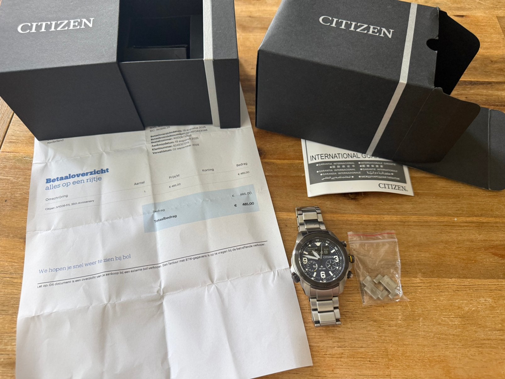Citizen Promaster Land JV1006-51L, Sieraden, Tassen en Uiterlijk, Ophalen of Verzenden, Zo goed als nieuw