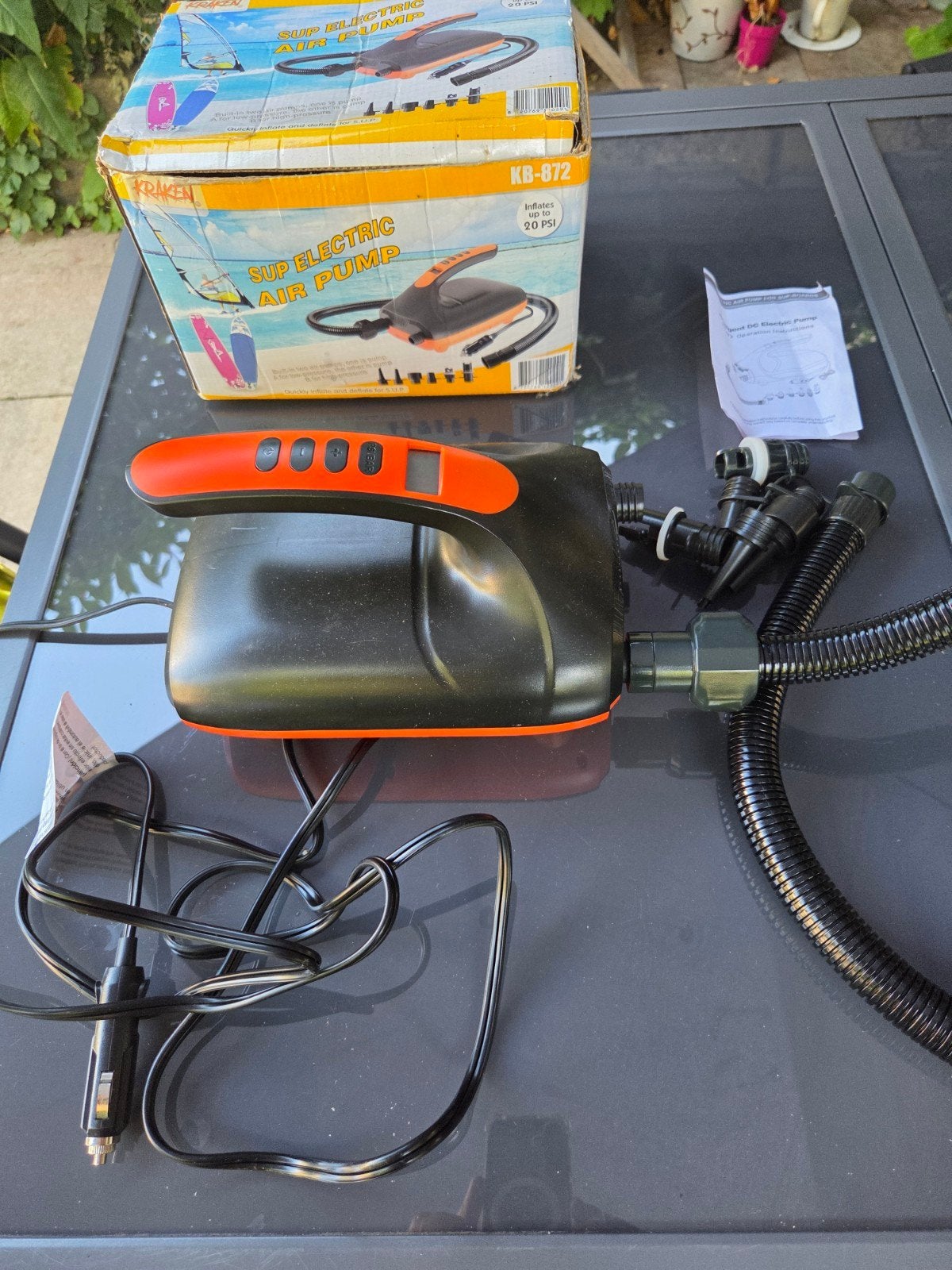 SUP Elektrische Luchtpomp - Krüken KB-872, Watersport en Boten, Suppen, Zo goed als nieuw, SUP-accessoire, Ophalen of Verzenden