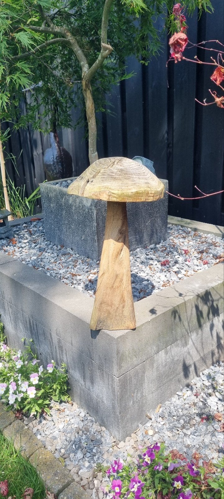 Houten paddestoel, Tuin en Terras, Tuinbeelden, Ophalen, Hout, Overige typen