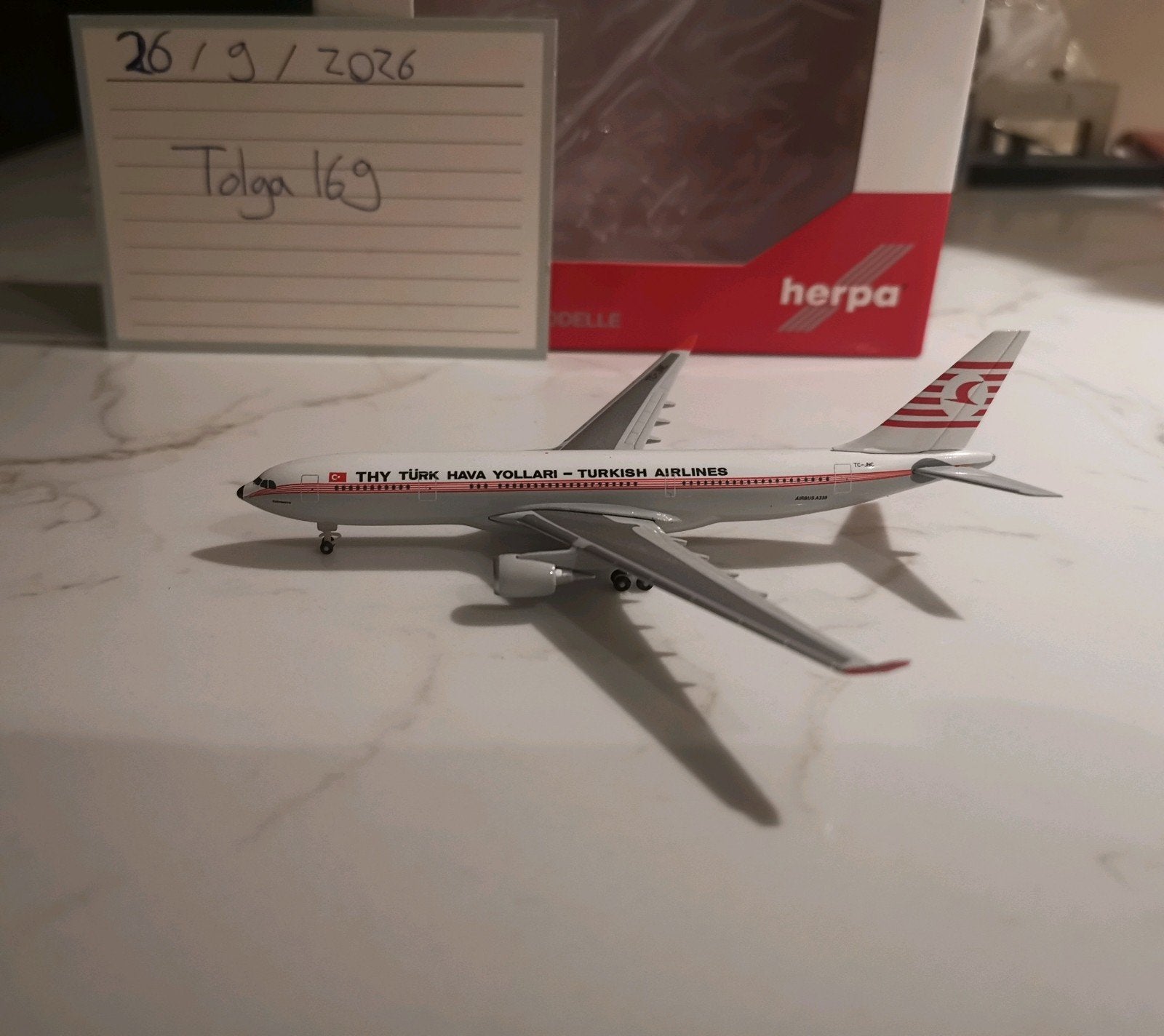 Turkish A330-200 Kushimoto Herpa500 1:500 529013 Reg. TC-JNC, Overige merken, 1:200 of kleiner, Nieuw, Ophalen of Verzenden