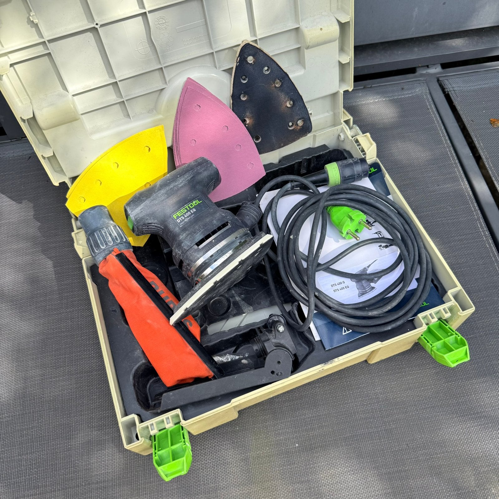 Festool DTS 400 EQ Deltaschuurmachine, Ophalen, Gebruikt, Minder dan 600 watt, Vlakschuurmachine