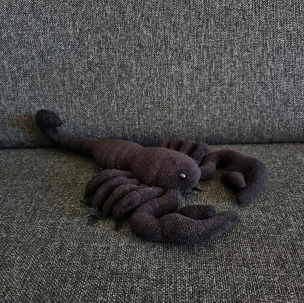 Zwarte krab knuffel petjes world, Ophalen of Verzenden, Zo goed als nieuw, Overige typen
