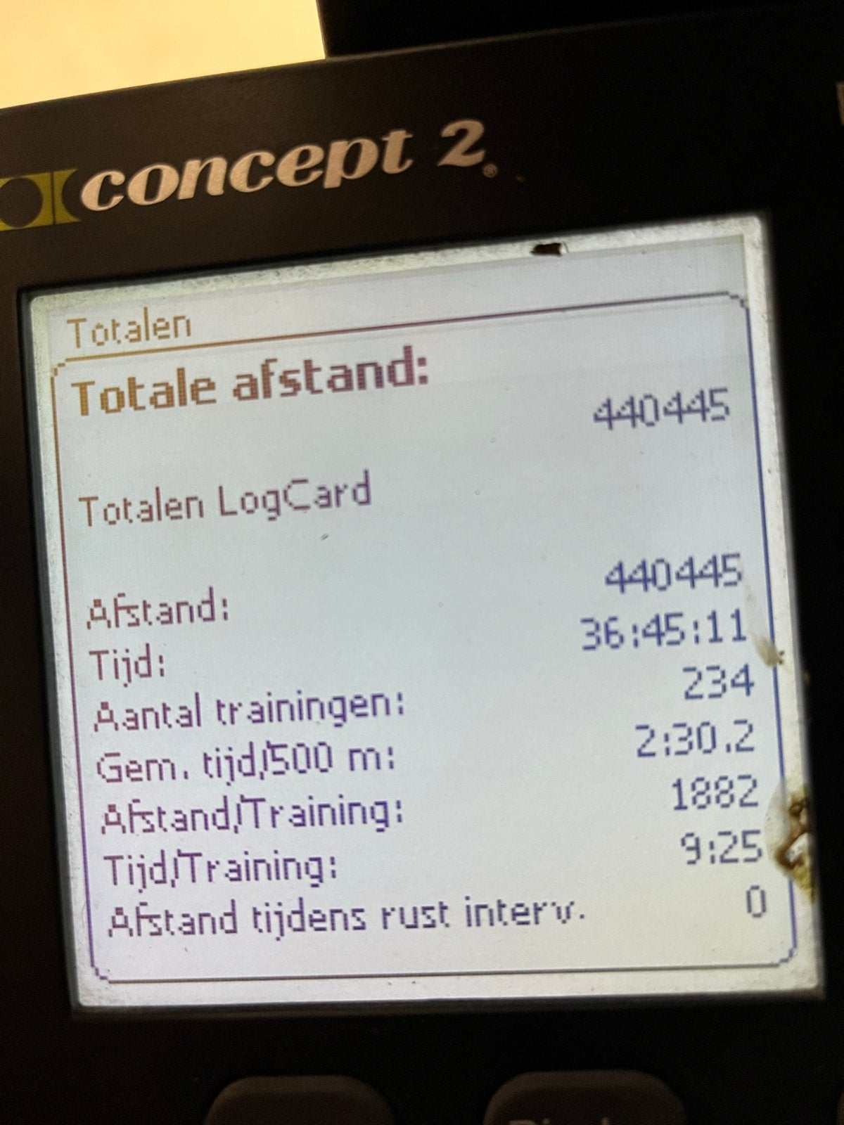 Concept 2 Roeitrainer - Uitstekende Conditie, Sport en Fitness, Ophalen, Armen, Zo goed als nieuw, Metaal