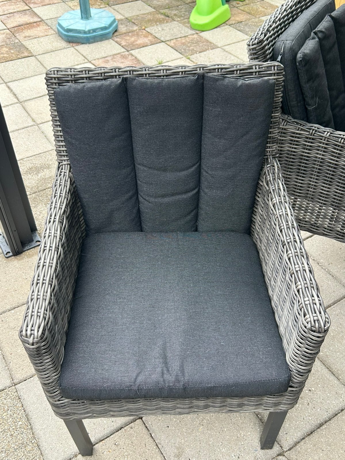 6 stoelen bois le duc, Tuin en Terras, Tuinsets en Loungesets, Ophalen, Zo goed als nieuw, Aluminium