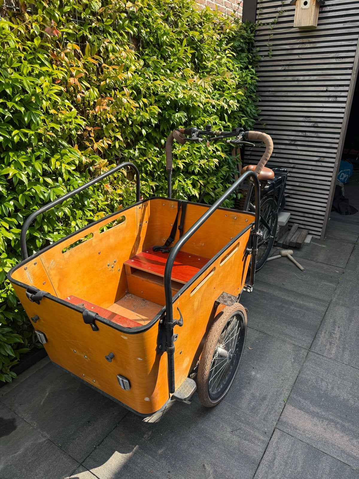 Elektrische bakfiets vogue (opknapper) technisch goed, Gebruikt, Elektrisch, 2 kinderen, Trommelrem
